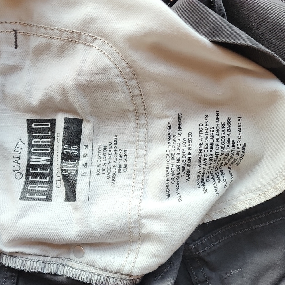 Freeworld Night Train Regular Cut Grayish Blue Denim 36W/33L - Picture 4 of 9
